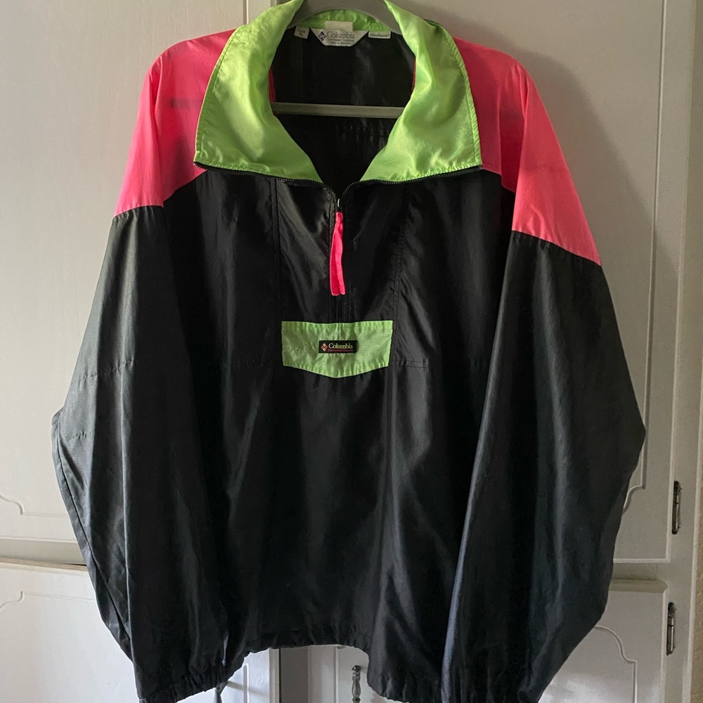 Vintage Columbia neon jacket xl
